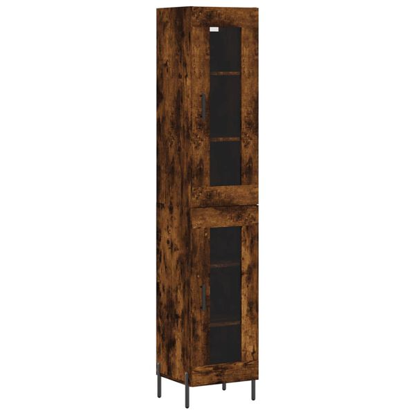 vidaXL Ντουλάπι Καπνιστή δρυς 34,5x34x180 εκ. από Επεξεργασμένο Ξύλο
