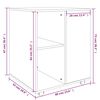 vidaXL Ντουλάπι Με Ροδάκια Γκρι Sonoma 60 x 53 x 72 εκ. Επεξεργ. Ξύλο