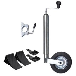 vidaXL Ποδαράκι Τρέιλερ με Σφιγκτήρα 48 χιλ. και Σφήνες Τροχών