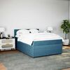 vidaXL &Kappa;&rho;&epsilon;&beta;ά&tau;&iota; Boxspring &mu;&epsilon; &Sigma;&tau;&rho;ώ&mu;&alpha; &Mu;&pi;&lambda;&epsilon; 140x190 &epsilon;&kappa;. &Beta;&epsilon;&lambda;&omicron;ύ&delta;&iota;&nu;&omicron;