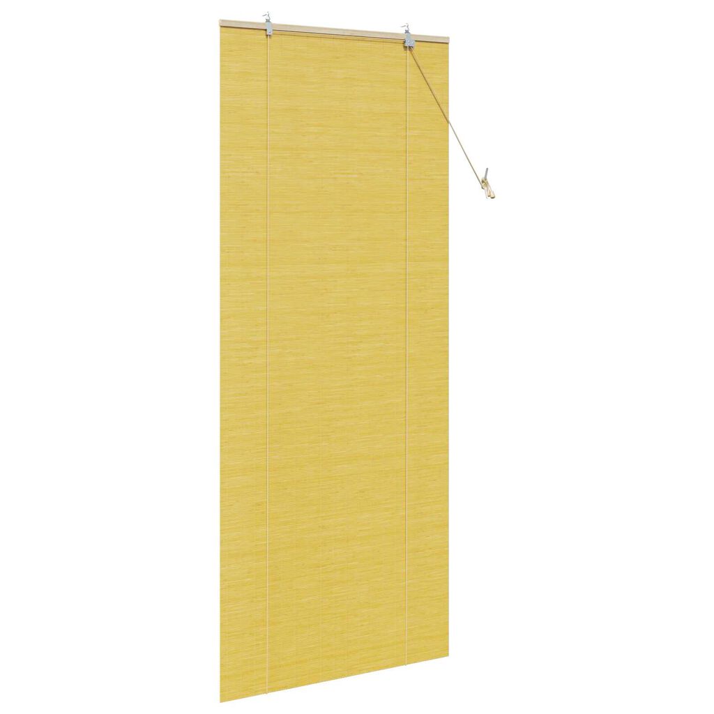 vidaXL Ρολά και Σκίες Παραθύρων Κίτρινο 80 x 220 cm Μπαμπού