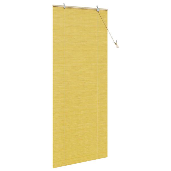 vidaXL Ρολά και Σκίες Παραθύρων Κίτρινο 80 x 220 cm Μπαμπού