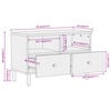 vidaXL Έπιπλο Τηλεόρασης 70 x 33 x 46 εκ. από Μασίφ Ξύλο Ακακίας