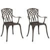 vidaXL &Kappa;&alpha;&rho;έ&kappa;&lambda;&alpha; &Kappa;ή&pi;&omicron;&upsilon; 2 pcs &Mu;&pi;&rho;&omicron;&nu;&zeta;έ 53 x 51 x 88,5 &epsilon;&kappa;. &Alpha;&lambda;&omicron;&upsilon;&mu;ί&nu;&iota;&omicron;