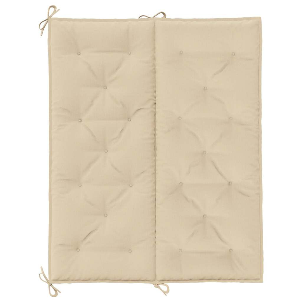 vidaXL Μαξιλάρι Πάγκου Κήπου Μπεζ 120x(50+50)x7 εκ. Ύφασμα Oxford