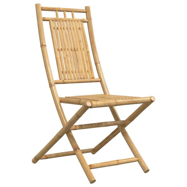 vidaXL Καρέκλες Κήπου Πτυσσόμενες 2 τεμ. 46 x 66 x 99 εκ. από Μπαμπού