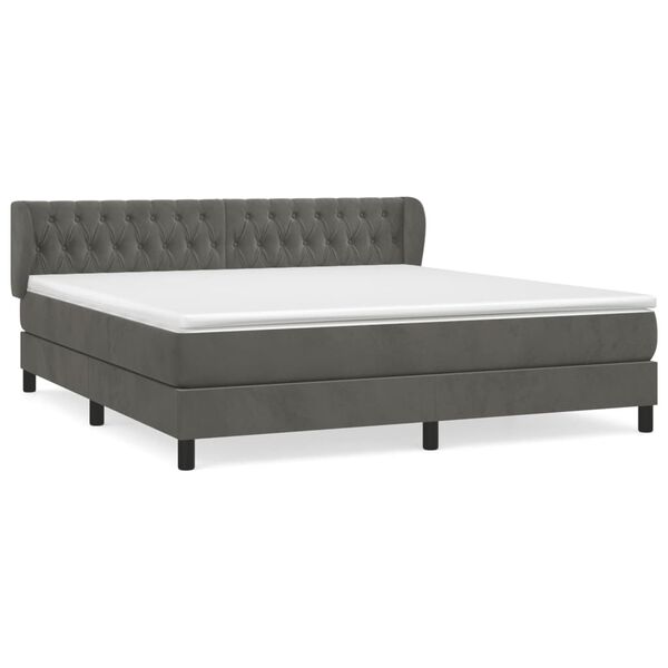 vidaXL &Kappa;&rho;&epsilon;&beta;ά&tau;&iota; Boxspring &mu;&epsilon; &Sigma;&tau;&rho;ώ&mu;&alpha; &Sigma;&kappa;&omicron;ύ&rho;&omicron; &Gamma;&kappa;&rho;&iota; 180x200 &epsilon;&kappa;. &Beta;&epsilon;&lambda;&omicron;ύ&delta;&iota;&nu;&omicron;