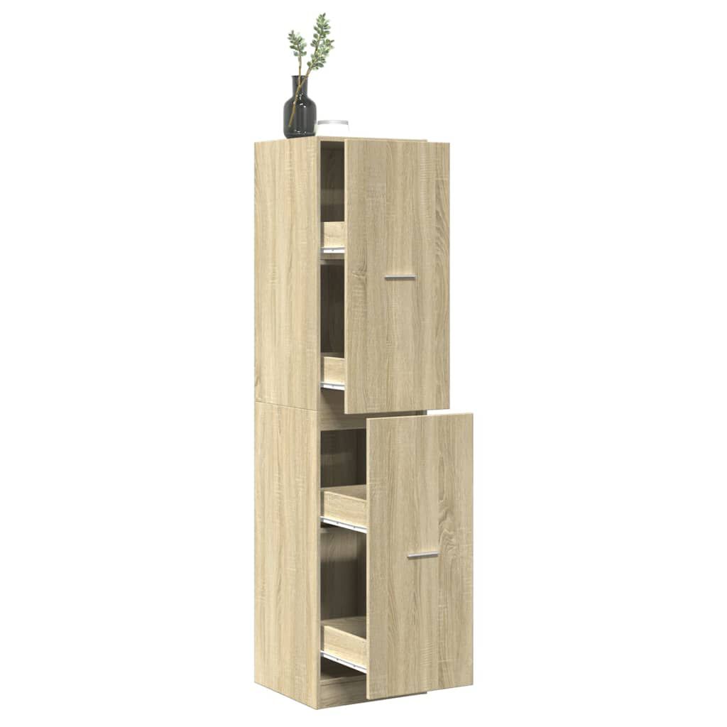 vidaXL Συρταριέρα Γενικής Χρήσης Sonoma Δρυς 30x41x174,5εκ Επεξ. Ξύλο