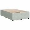 vidaXL Κρεβάτι Boxspring με Στρώμα Ανοιχτό Γκρι 120x190 εκ. Βελούδινο