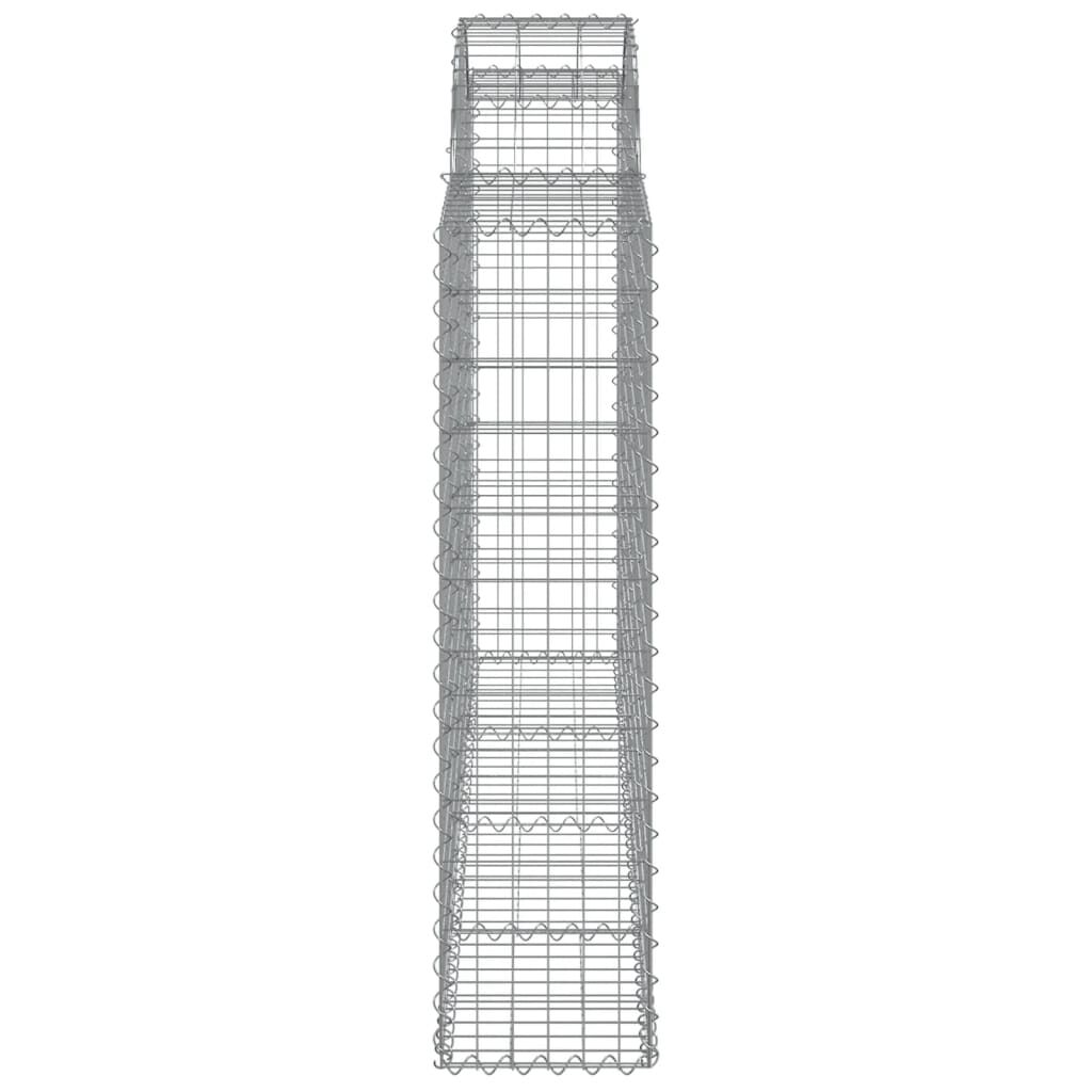vidaXL Συρματοκιβώτια Τοξωτά 20 τεμ. 200x30x120/140 εκ. Γαλβαν. Ατσάλι