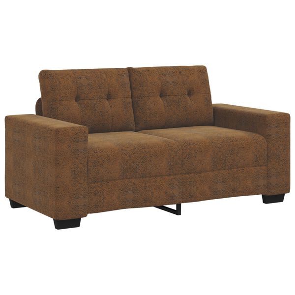 vidaXL Καναπές 2 pcs Καφέ 221 x 78 x 80 εκ Τεχνητό δέρμα