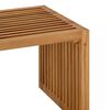 vidaXL Πλευρικό Τραπέζι Κήπου Καφέ 70 x 37.5 x 35.5 εκ Μασίφ ξύλο teak