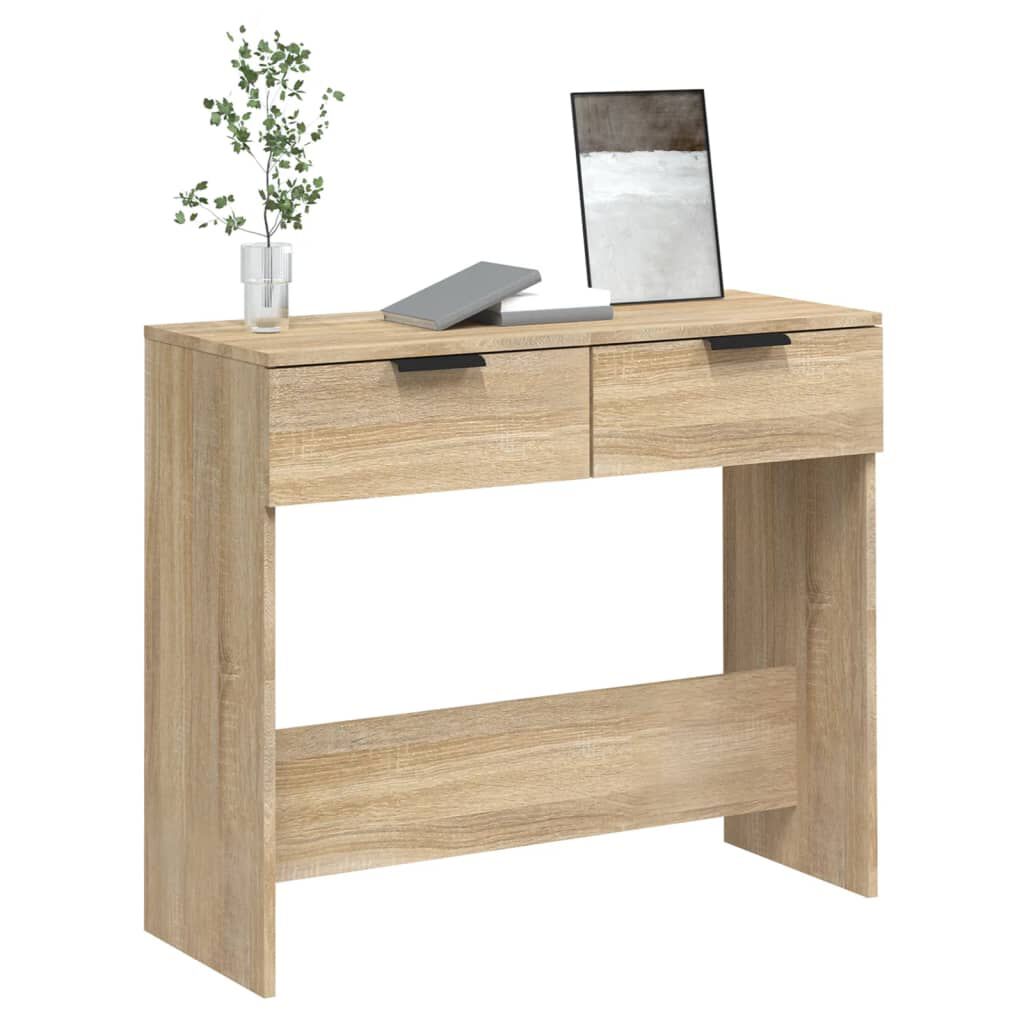 vidaXL Τραπέζι Κονσόλα Sonoma Δρυς 90x36x75 εκ. Επεξεργασμένο Ξύλο