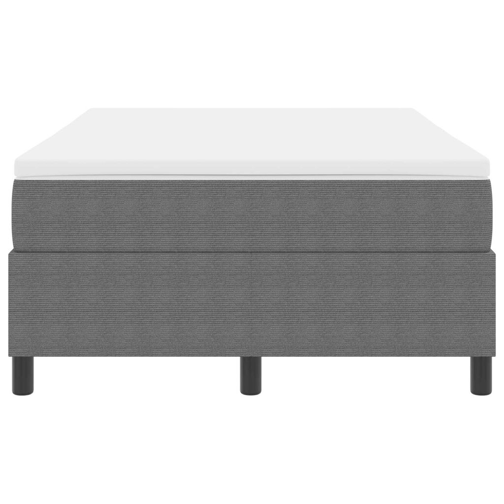 vidaXL Κρεβάτι Box Spring με Στρώμα σε Ανοιχτό Γκρι - 120 x 200 εκ βελουτέ ύφασμα