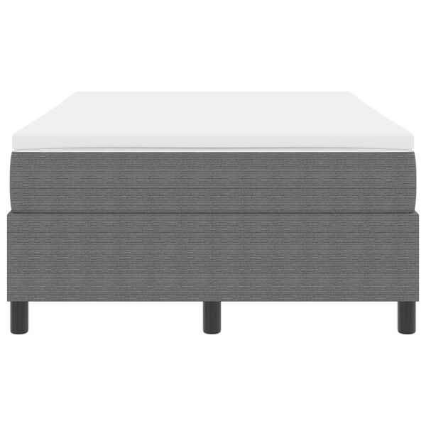 vidaXL Κρεβάτι Box Spring με Στρώμα σε Ανοιχτό Γκρι - 120 x 200 εκ βελουτέ ύφασμα