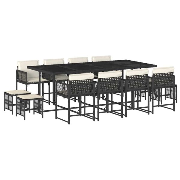 vidaXL &Sigma;&epsilon;&tau; &Tau;&rho;&alpha;&pi;&epsilon;&zeta;&alpha;&rho;ί&alpha;&sigmaf; &Kappa;ή&pi;&omicron;&upsilon; 13&tau;&epsilon;&mu;. &Mu;&alpha;ύ&rho;&omicron; &alpha;&pi;ό &Sigma;&upsilon;&nu;&theta;. &Rho;&alpha;&tau;ά&nu; &mu;&epsilon; &Mu;&alpha;&xi;&iota;&lambda;ά&rho;&iota;&alpha;