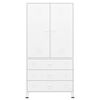vidaXL Ντουλάπα Βιομηχανική Λευκή 90 x 50 x 180 εκ. Μεταλλική