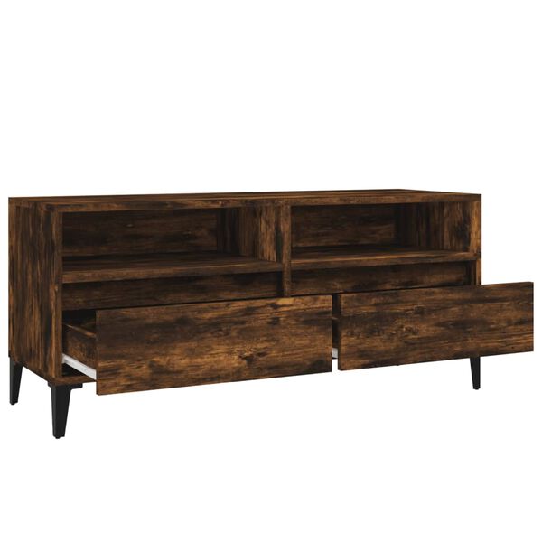 vidaXL Έπιπλο Τηλεόρασης Καπνιστή Δρυς 100x34,5x44,5 εκ. Επεξ. Ξύλο