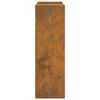 vidaXL &Beta;ά&sigma;&eta; &phi;&upsilon;&tau;ώ&nu; 2 pcs &Sigma;&kappa; rusty 24 x 24 x 75 &epsilon;&kappa;.