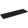 vidaXL Ράφι Τοίχου Σκούρο Καφέ 140x40x(2-6) εκ. Επεξ. Μασίφ Ξύλο Δρυός