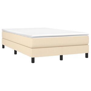 vidaXL &Kappa;&rho;&epsilon;&beta;ά&tau;&iota; Boxspring &mu;&epsilon; &Sigma;&tau;&rho;ώ&mu;&alpha; &Kappa;&rho;&epsilon;&mu; 120x190 &epsilon;&kappa;. &Upsilon;&phi;&alpha;&sigma;&mu;ά&tau;&iota;&nu;&omicron;