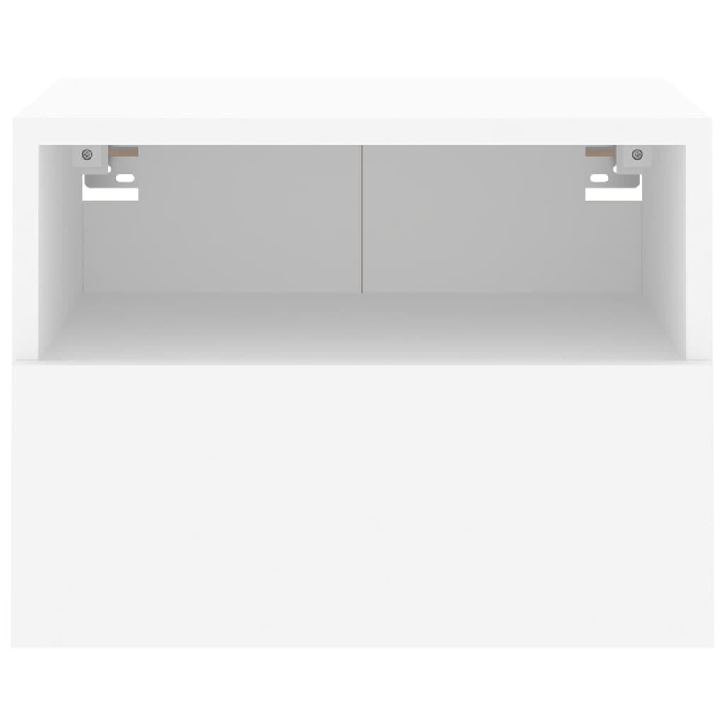 vidaXL Έπιπλα Τοίχου Τηλεόρασης 2 τεμ. Λευκά 40x30x30 εκ. Επεξ. Ξύλο