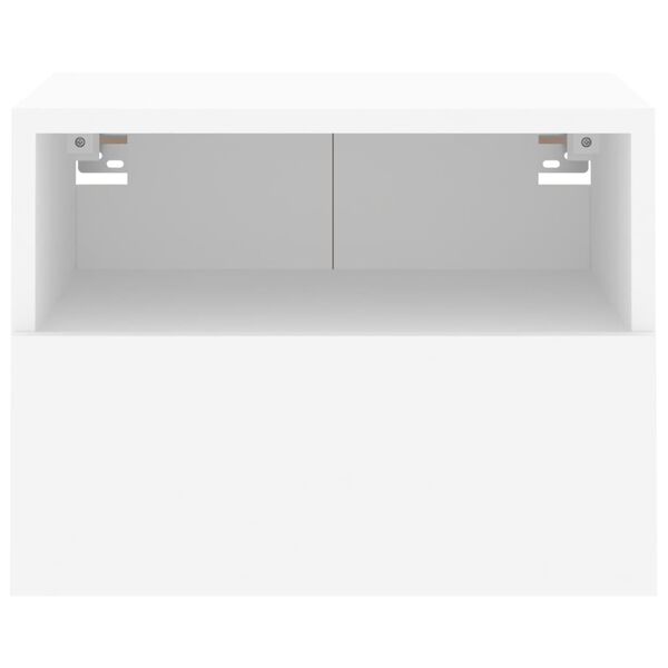 vidaXL Έπιπλα Τοίχου Τηλεόρασης 2 τεμ. Λευκά 40x30x30 εκ. Επεξ. Ξύλο