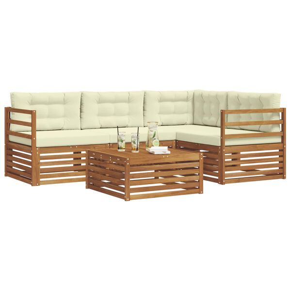 vidaXL &Sigma;&epsilon;&iota;&rho;ά &Kappa;&alpha;&nu;&alpha;&pi;έ &Epsilon;&xi;&omega;&tau;&epsilon;&rho;&iota;&kappa;&omicron;ύ &mu;&epsilon; &mu;&alpha;&xi;&iota;&lambda;ά&rho;&iota; 5 pcs &Phi;&upsilon;&sigma;&iota;&kappa;ό &kappa;&alpha;&iota; &Kappa;&rho;έ&mu;&alpha;