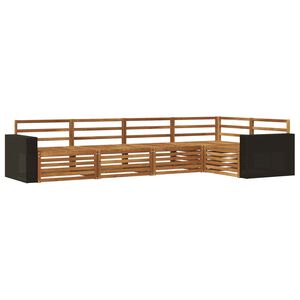 vidaXL &Sigma;&epsilon;&iota;&rho;ά &Kappa;&alpha;&nu;&alpha;&pi;έ &Epsilon;&xi;&omega;&tau;&epsilon;&rho;&iota;&kappa;&omicron;ύ 5 pcs &Phi;&upsilon;&sigma;&iota;&kappa;ό 331 x 172,5 x 73 cm