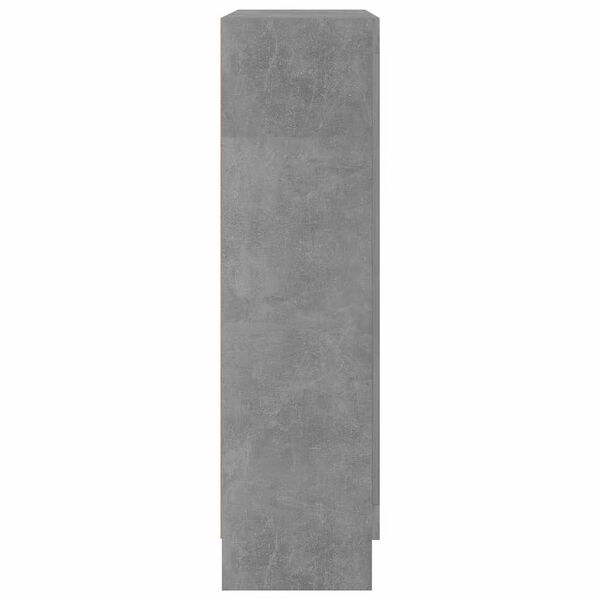 vidaXL Βιτρίνα Γκρι του Σκυροδέματος 82,5 x 30,5 x 115 εκ. Επεξ. Ξύλο