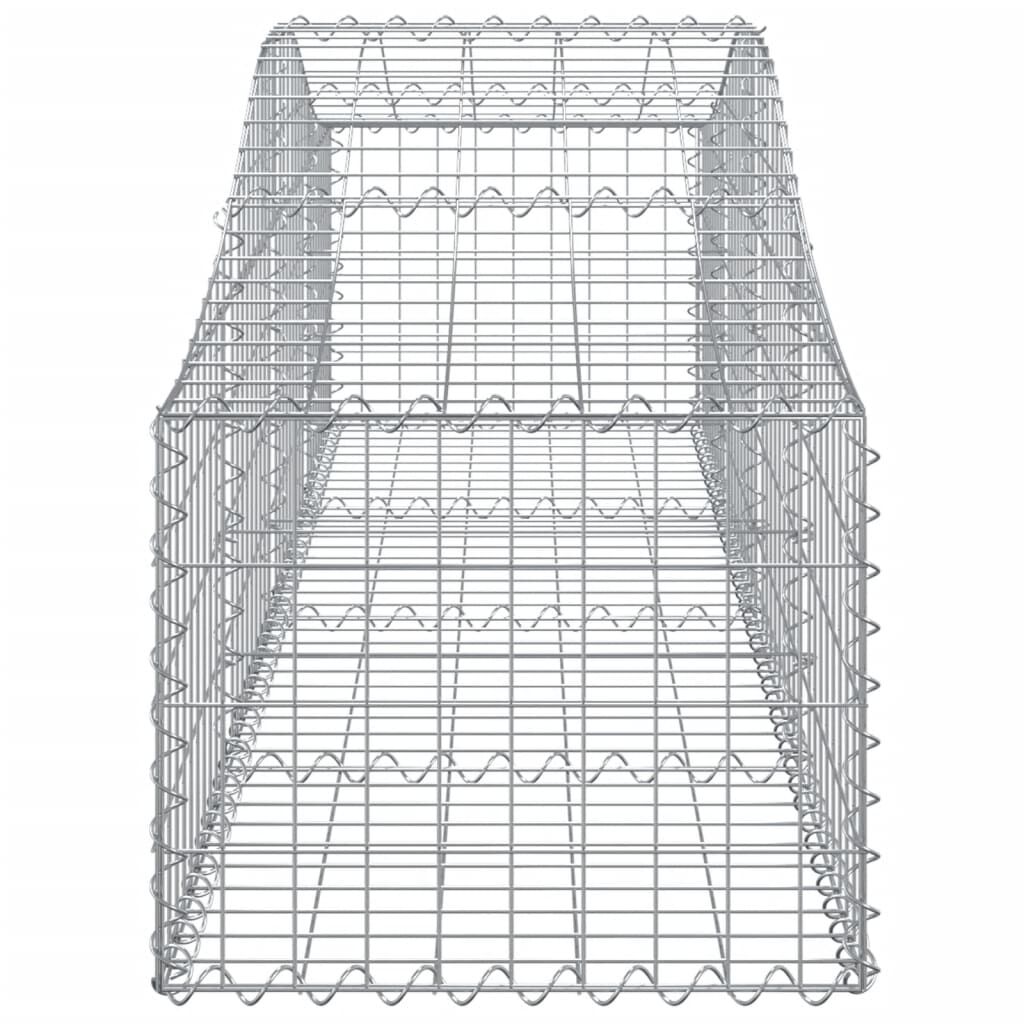 vidaXL Συρματοκιβώτια Τοξωτά 5 τεμ. 200x50x40/60 εκ. Γαλβαν. Ατσάλι