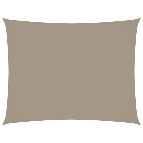 vidaXL Πανί Σκίασης Ορθογώνιο Taupe 3 x 4 μ. από Ύφασμα Oxford