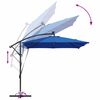 vidaXL Ομπρέλα Cantilever Banana Μπλε 249 x 249 x 250 εκ.