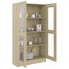 vidaXL Βιτρίνα Χρώμα Sonoma Δρυς 82,5 x 30,5 x 150 εκ. Επεξ. Ξύλο