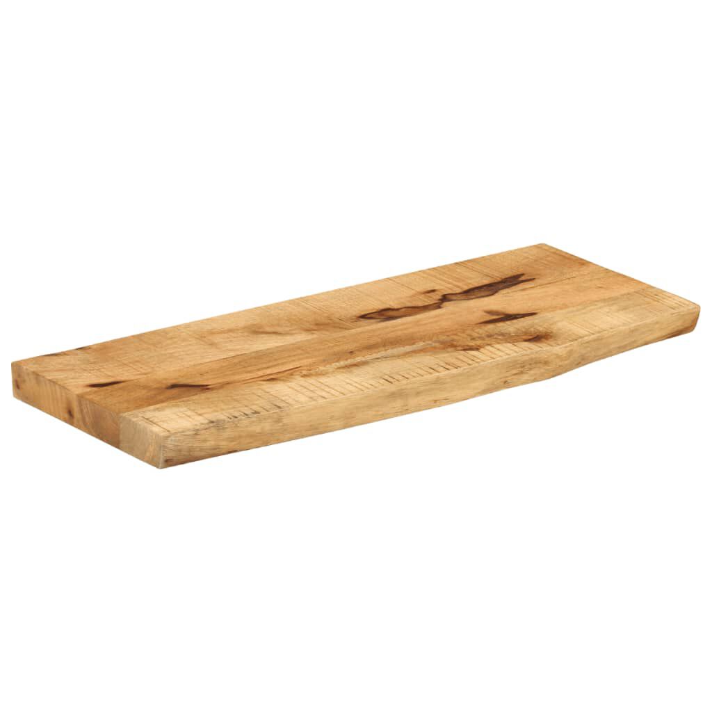 vidaXL Επιφάνεια Τραπεζιού 80x30x3,8 εκ. Live Edge Μασίφ Ξύλο Μάνγκο
