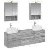 vidaXL &Sigma;&epsilon;&tau; &Epsilon;&pi;ί&pi;&lambda;&omega;&nu; &Mu;&pi;ά&nu;&iota;&omicron;&upsilon; 5 pcs &Gamma;&kappa;&rho;&iota; Sonoma