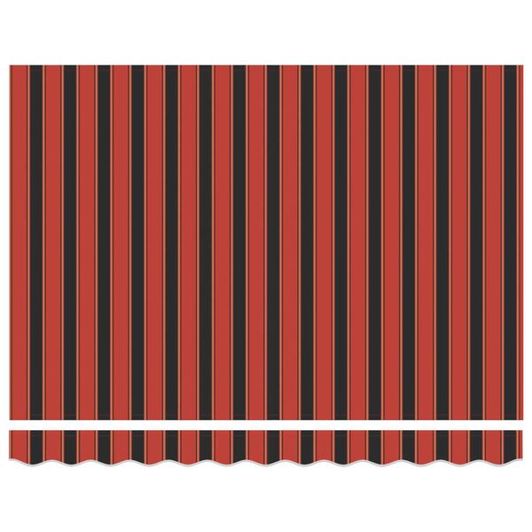 vidaXL Σκηνίτσα Αναδιπλούμενη Striped Πορτοκαλί, Καφέ 300 x 250 εκ