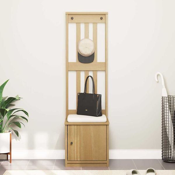 vidaXL Δέντρο χωλ "SANDNES" 45x40x159,5 εκ.Πεύκο μασίφ ξύλο