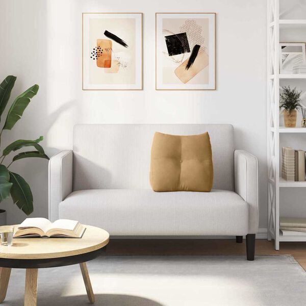 vidaXL Μαξιλάρι Πλάτης Καφέ 45 x 24 x 50 εκ Βελούδο