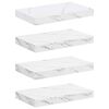 vidaXL &Rho;ά&phi;&iota; &Tau;&omicron;ί&chi;&omicron;&upsilon; &Epsilon;&pi;&iota;&tau;&omicron;ί&chi;&iota;&omicron; 4 pcs &Lambda;&epsilon;&upsilon;&kappa;ό &Mu;ά&rho;&mu;&alpha;&rho;&omicron; 40 x 23,5 x 4 &epsilon;&kappa;