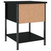 vidaXL Κομοδίνo Μαύρο 34 x 35,5 x 45 εκ. από Επεξεργασμένο Ξύλο