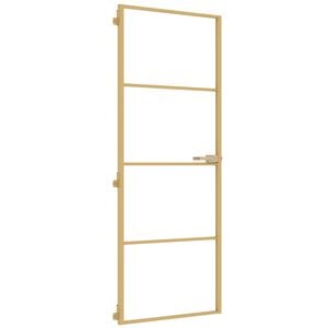 vidaXL &Epsilon;&sigma;&omega;&tau;&epsilon;&rho;&iota;&kappa;ή &Pi;ό&rho;&tau;&alpha; &Chi;&rho;&upsilon;&sigma;ή 76 x 201,5 &epsilon;&kappa;. &Psi;&eta;&mu;έ&nu;&omicron; &Gamma;&upsilon;&alpha;&lambda;ί & &Alpha;&lambda;&omicron;&upsilon;&mu;ί&nu;&iota;&omicron;