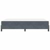 vidaXL Κρεβάτι box spring με στρώμα Σκούρο Γκρι 140 x 200 cm Βελούδο