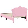 vidaXL Κρεβάτι Παιδικής Κρεβατοκάμαρας με Κεφαλάκι Ροζ 80 x 160 cm PU