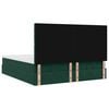 vidaXL &Omicron;&theta;&omega;&mu;&alpha;&nu;&iota;&kappa;ό &kappa;&rho;&epsilon;&beta;ά&tau;&iota; &mu;&epsilon; &sigma;&tau;&rho;ώ&mu;&alpha;&tau;&alpha;&LEDs Dark Green 180x200cm Velvet