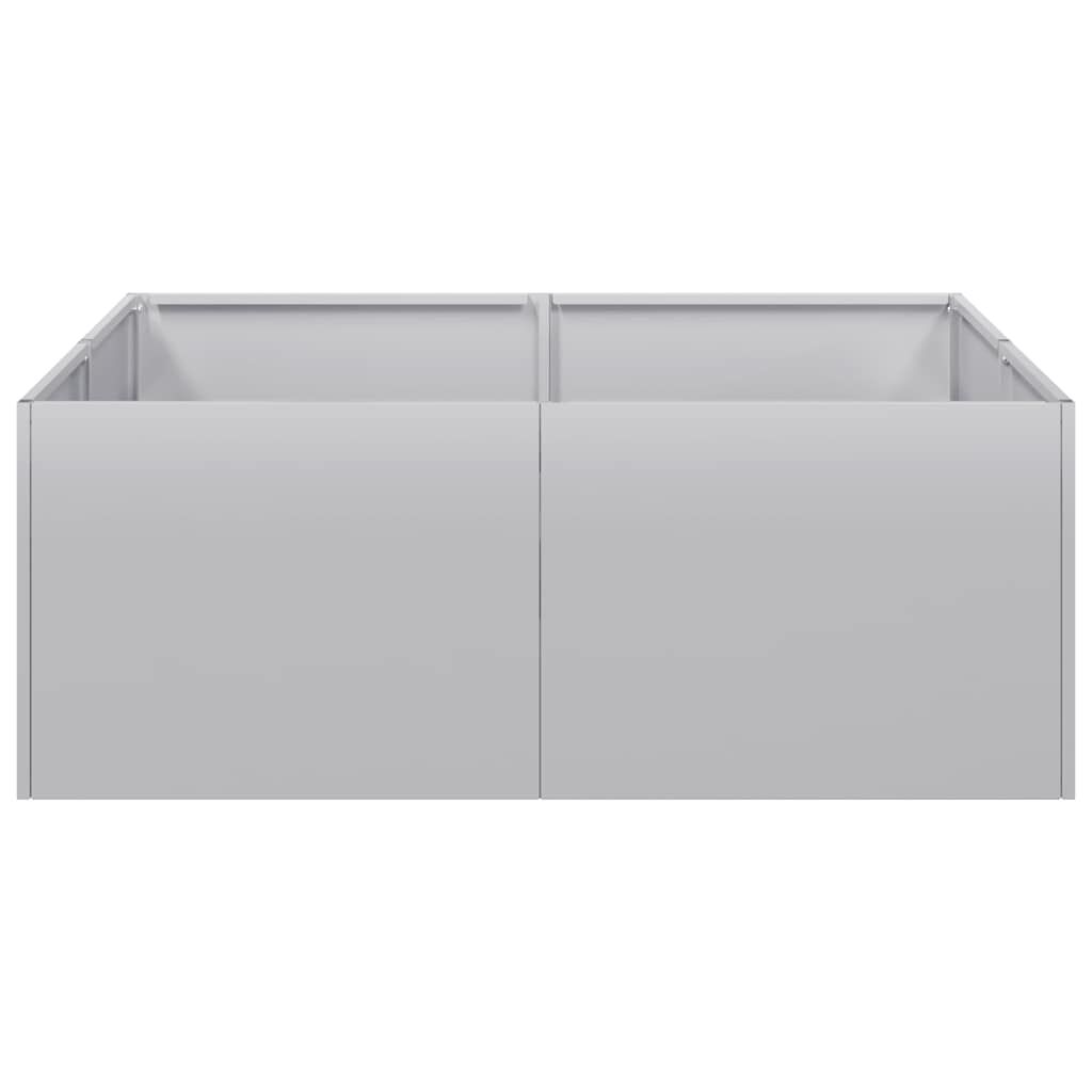 vidaXL Ζαρντινιέρα 80x80x30 εκ. από Γαλβανισμένο Ατσάλι
