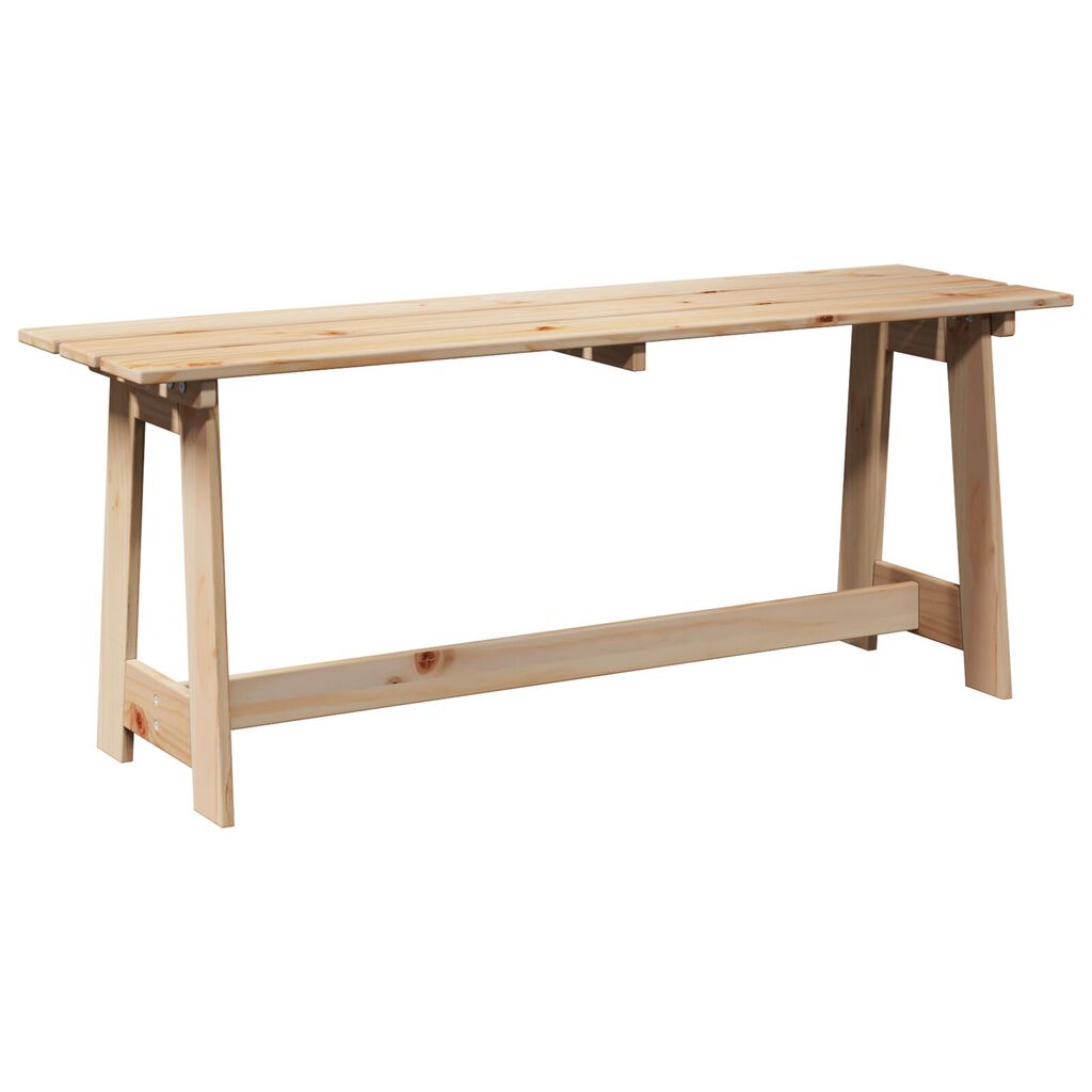 vidaXL Εξωτερικός Πάγκος 119x35x47 εκ Μασίφ Ξύλο Πεύκου