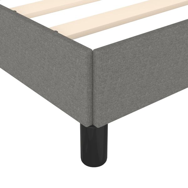 vidaXL Σκελετός Κρεβατιού Χωρίς Στρώμα Γκρι 140x200 εκ.Υφασμάτινο
