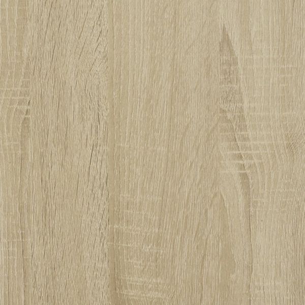 vidaXL Πλαίσιο Κρεβατιού Sonoma Δρυς 120x190 εκ. Επεξ. Ξύλο & Μέταλλο