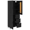 vidaXL Highboard &mu;&epsilon; &sigma;&upsilon;&rho;&tau;ά&rho;&iota; 2 pcs &Mu;&alpha;ύ&rho;&eta; &Omicron;&xi;&upsilon;ά &Epsilon;&pi;&epsilon;&xi;&epsilon;&rho;&gamma;&alpha;&sigma;&mu;έ&nu;&omicron; &xi;ύ&lambda;&omicron;